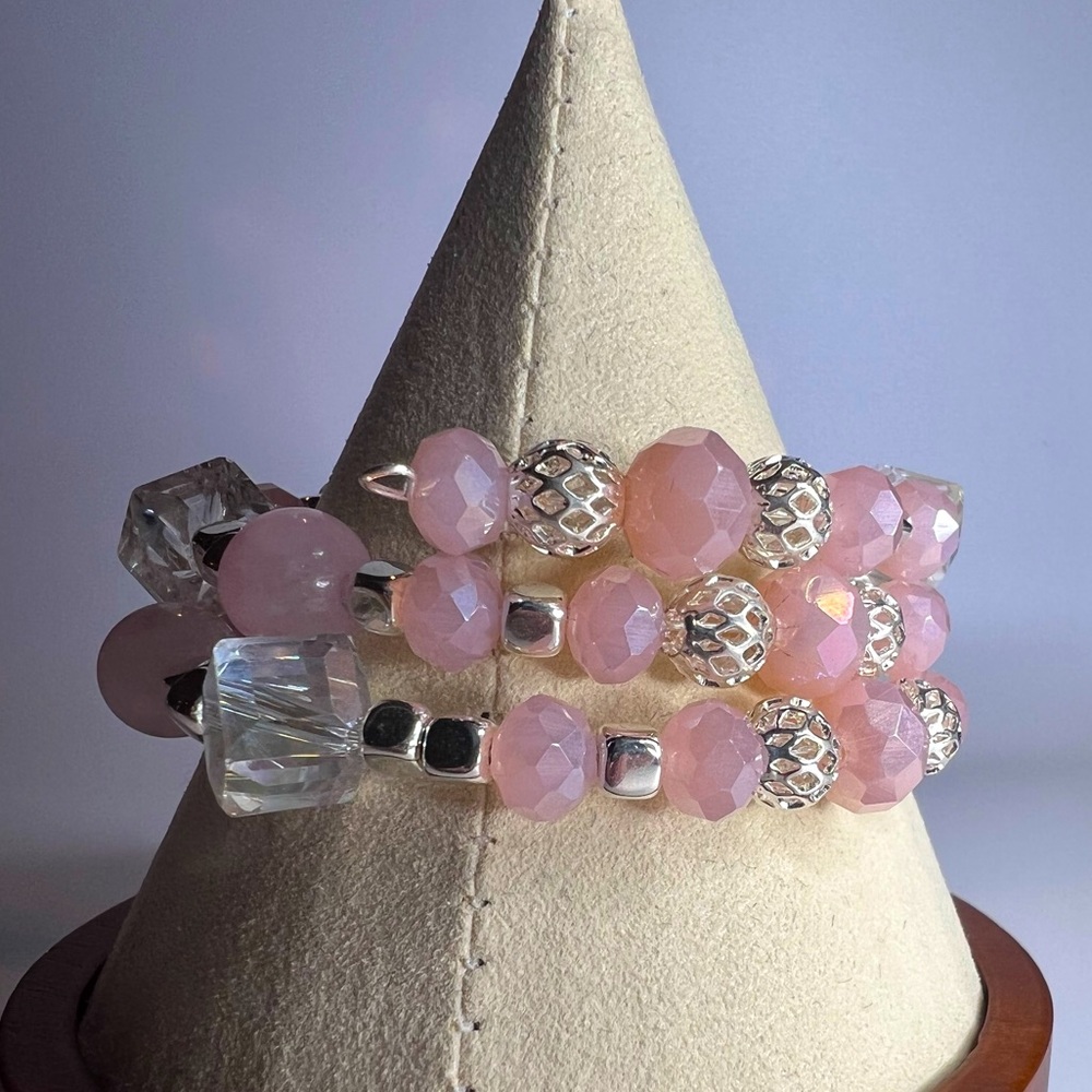 Pink memory bracelet
